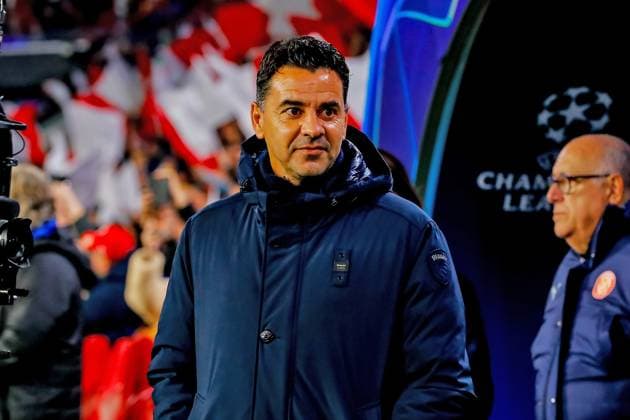 EINDHOVEN, 05-11-2024, Philips stadium. Dutch football. Champions League, season 2024 2025. headcoach Girona Michel PSV - Girona  x26675658x Copyright: