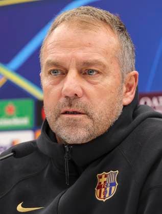 Crvena Zvezda vs Barcelona, UEFA Champions League Head coach Hansi Flick of FC Barcelona, Barca during the press conference, PK, Pressekonferenz of FC Barcelona ahead the match against FK Crvena Zvezda in UEFA Champions League, 5. November 2024. (credit image & photo: Pedja Milosavljevic STARSPORT) Belgrade Serbia Copyright: xPedjaxMilosavljevic STARSPORTx x