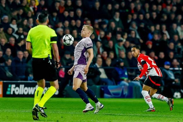 EINDHOVEN, 05-11-2024, Philips stadium. Dutch football. Champions League, season 2024 2025. player Girona Donny van de Beek PSV - Girona  x26675890x Copyright: