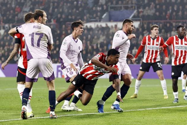 EINDHOVEN - Ryan Flamingo of PSV Eindhoven scores the 1-0 during the UEFA Champions league match between PSV Eindhoven and Girona FC at Phillips Stadium on Nov. 5, 2024 in Eindhoven, Netherlands. ANP MAURICE VAN STEEN UEFA Champions League 2024 25 League Phase MD4 2024 25 xVIxANPxSportx xxANPxIVx 512759791 originalFilename: 512759791.jpg