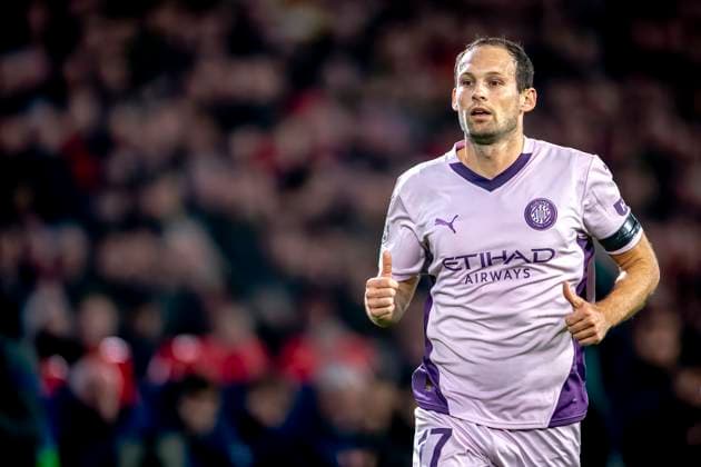 Girona FC defender Daley Blind, during the match PSV Girona at the Philips stadium for the UEFA Champions League League phase Matchday 4 season 2024 2025 in EINDHOVEN, Netherlands on 5 november 2024, photo by Marcel van Dorst EYE4images DeFodi Images not used in POL SRB CRO FRA GBR NED ITA USA Defodi 746 198094 Defodi-746 not used in POL SRB CRO FRA GBR NED ITA USA