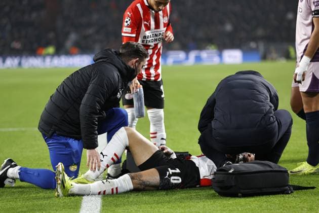 EINDHOVEN - Noa Lang of PSV Eindhoven during the UEFA Champions league match between PSV Eindhoven and Girona FC at Phillips Stadium on Nov. 5, 2024 in Eindhoven, Netherlands. ANP MAURICE VAN STEEN UEFA Champions League 2024 25 League Phase MD4 2024 25 xVIxANPxSportx xxANPxIVx 512763273 originalFilename: 512763273.jpg