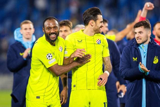 SK SLOVAN BRATISLAVA - GNK DINAMO ZAGREB Kevin Theophile-Catherine, Sandro Kulenovic of Dinamo during the UEFA Champions League, league stage match between SK Slovan Bratislava and GNK Dinamo Zagreb. Bratislava, Slovakia, November 05, 2024. PUBLICATION NOT IN SLOVAKIA Copyright: xx 080A9150