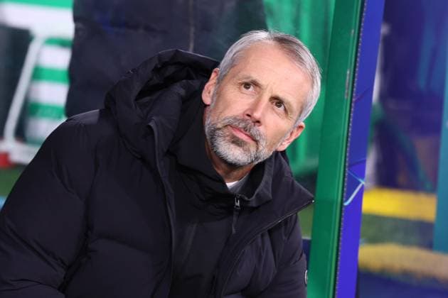 Celtic Glasgow RB Leipzig Champions League Glasgow, 05 11 2024, Celtic Park, Fußball, UEFA Champions League, 4 Spieltag , Celtic Glasgow vs RB Leipzig , Im Bild Trainer Marco Rose RB Leipzig , Only editorial use Foto nur zur redaktionellen Nutzung bestimmt , UEFA regulations prohibit any use of photographs as image sequences and or quasi video ,