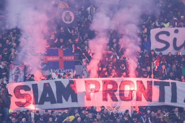 Champions League 2024 25 football match between FC Bologna vs AS Monaco During the Champions League match 05 11 2024 Football match between FC Bologna vs AS Monaco at the Dall Ara stadium in Bologna In picture: supporters bologna BOLOGNA Stadium Renato Dall Ara Bologna ITALY Copyright: xFABIOxSASSOxFabioxSassox Bologna Monaco2024_11_05Fabio Sasso5281