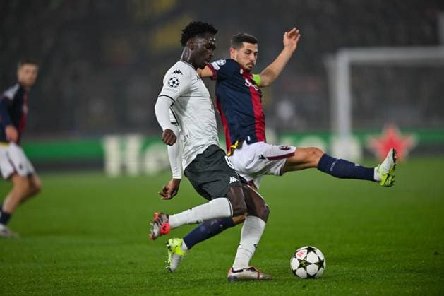 MonacoÃ¢ÂÄÂ™s Soungoutou Magassa portrait in action during Bologna FC vs AS Monaco, UEFA Champions League football match in Bologna, Italy, November 05 2024  Copyright: xAlessioxMarini IPAxSportx xipa-ax xx IPA_51297605 IPA_Agency_IPA51297605