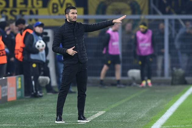 Soccer Champions League Matchday 4 Borussia Dortmund Sturm Graz on 05 11 2024 at Signal Iduna Park in Dortmund Nuri Sahin Coach Head Coach Dortmund xRx