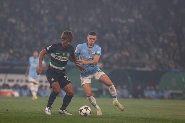 Phil Foden midfielder of Manchester City during the UEFA Champions League 2024 25 League Phase MD4 match between Sporting Clube de Portugal and Manchester City at Estadio Jose Alvalade on November 05, 2024 in Lisbon, Portugal. UEFA Champions League - Sporting CP vs Manchester City (Valter Gouveia SPP) Copyright: xValterxGouveia SPPx spp-en-VaGo-VG_L0867