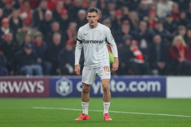 UEFA Champions League, League Stage Liverpool v Bayer 04 Leverkusen Florian Wirtz of Bayer Leverkusen during the UEFA Champions League, League Stage match Liverpool vs Bayer 04 Leverkusen at Anfield, Liverpool, United Kingdom, 5th November 2024 (Photo by Gareth Evans News Images) Liverpool Anfield Merseyside United Kingdom Copyright: xGarethxEvans NewsxImagesx