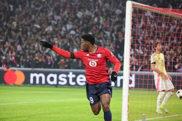 But de Jonathan DAVID (LOSC Lille) lors du match LOSC Lille vs Juventus FC, Ligue des Champions, Decathlon Arena stade Pierre Mauroy Villeneuve d Ascq, le 5 novembre 2024 - photo Laurent Sanson Panoramic FOOTBALL : LOSC Lille vs Juventus FC - Ligue des Champions - 05 11 2024 LaurentSanson Panoramic