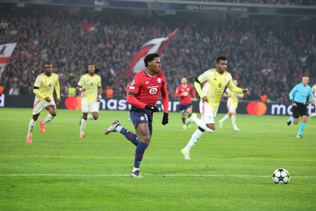 But de Jonathan DAVID (LOSC Lille) lors du match LOSC Lille vs Juventus FC, Ligue des Champions, Decathlon Arena stade Pierre Mauroy Villeneuve d Ascq, le 5 novembre 2024 - photo Laurent Sanson Panoramic FOOTBALL : LOSC Lille vs Juventus FC - Ligue des Champions - 05 11 2024 LaurentSanson Panoramic