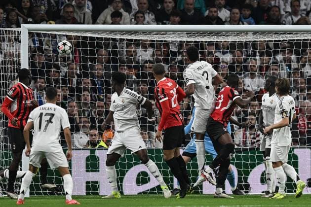 Db Madrid 05 11 2024 - Champions League Real Madrid-Milan foto Daniele Buffa Image nella foto: gol Malick Thiaw 