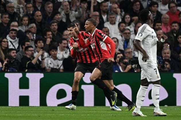 Db Madrid 05 11 2024 - Champions League Real Madrid-Milan foto Daniele Buffa Image nella foto: esultanza gol Malick Thiaw 