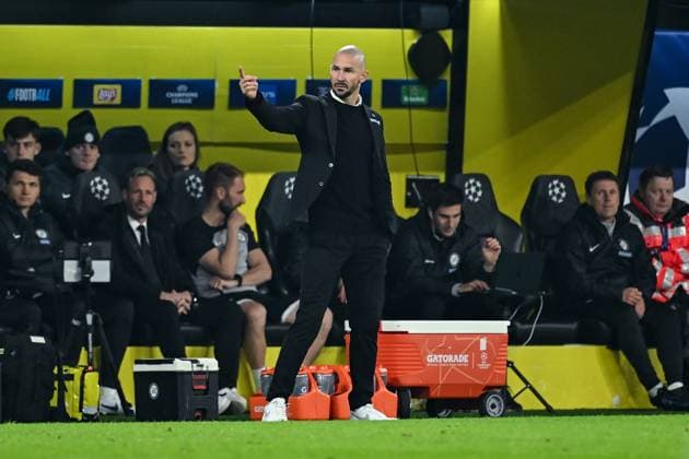 05 11 2024, Football, Champions League, Matchday 4, Season 2024 2025, Borussia Dortmund Sturm Graz, Coach Christian Ilzer Sturm Graz xRHR PHOTO TKx Copyright: RHR-FOTOx RHR-FOTO TK