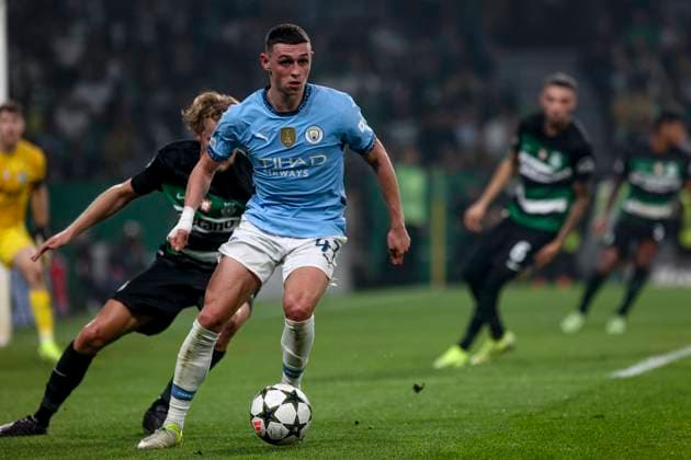 Phil Foden midfielder of Manchester City during the UEFA Champions League 2024 25 League Phase MD4 match between Sporting Clube de Portugal and Manchester City at Estadio Jose Alvalade on November 05, 2024 in Lisbon, Portugal. UEFA Champions League - Sporting CP vs Manchester City (Valter Gouveia SPP) Copyright: xValterxGouveia SPPx spp-en-VaGo-VG_L1339