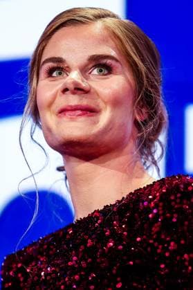 Belgian Lotte Kopecky pictured during the Flandrien award ceremony for the best Belgian cyclist of the 2024 cycling season, organized by newspaper Het Nieuwsblad , Tuesday 05 November 2024 in Middelkerke. DAVIDxPINTENS  x104669925x