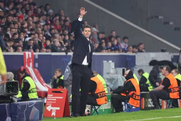 Thiago MOTTA (coach Juventus) lors du match LOSC Lille vs Juventus FC, Ligue des Champions, Decathlon Arena stade Pierre Mauroy Villeneuve d Ascq, le 5 novembre 2024 - photo Laurent Sanson Panoramic FOOTBALL : LOSC Lille vs Juventus FC - Ligue des Champions - 05 11 2024 LaurentSanson Panoramic 