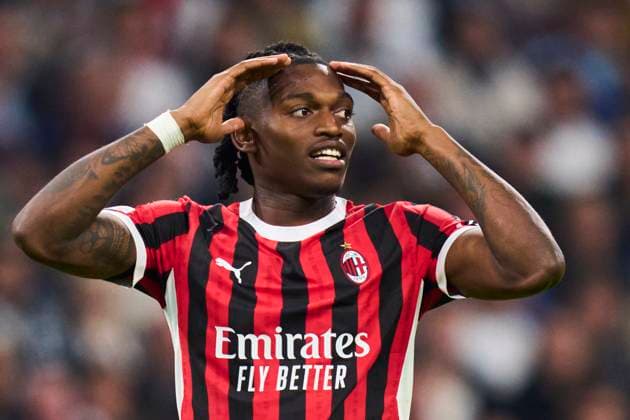 ESP: Real Madrid v AC Milan. UEFA Champions League. Date 4. 05 11 2024 Rafael Leao of AC Milan during the UEFA Champions League match between Real Madrid and AC Milan played at Santiago Bernabeu Stadium on November 5, 2024 in Madrid, Spain. kpng Copyright: xCesarxCebollax xPRESSINPHOTOx PS_241105_077