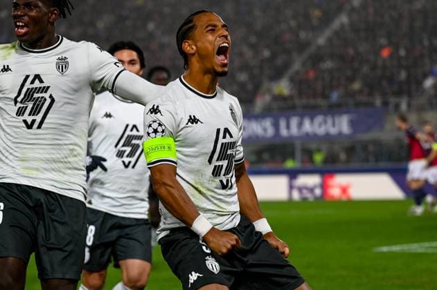 MonacoÃ¢ÂÄÂ™s Thilo Kehrer celebrates after scoring a goal during Bologna FC vs AS Monaco, UEFA Champions League football match in Bologna, Italy, November 05 2024  Copyright: xAlessioxMarini IPAxSportx xipa-ax xx IPA_51300567 IPA_Agency_IPA51300567