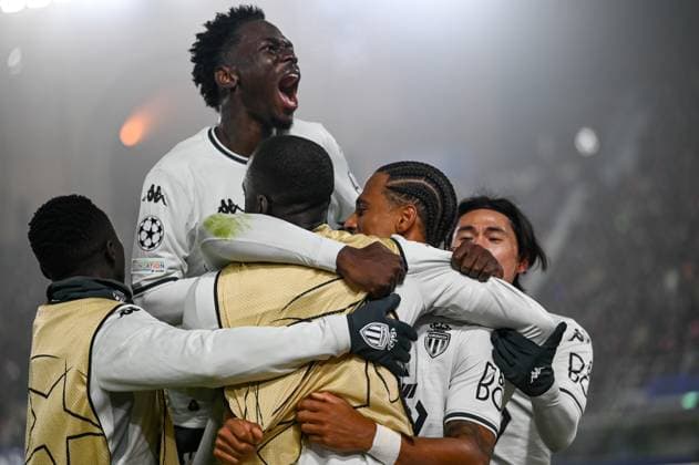 MonacoÃ¢ÂÄÂ™s Thilo Kehrer celebrates after scoring a goal during Bologna FC vs AS Monaco, UEFA Champions League football match in Bologna, Italy, November 05 2024  Copyright: xAlessioxMarini IPAxSportx xipa-ax xx IPA_51300572 IPA_Agency_IPA51300572
