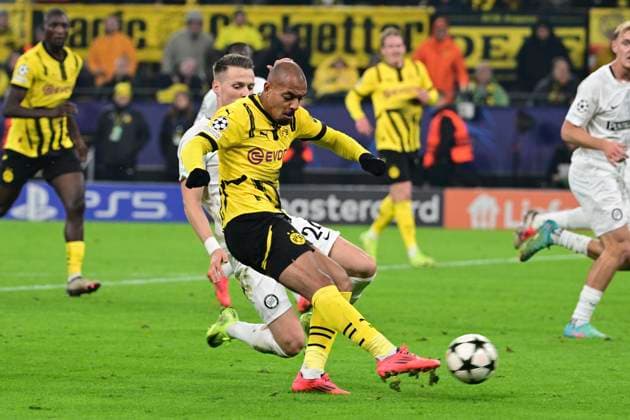 Goal for 1 0 by Donyell Malen 21 Borussia Dortmund , Borussia Dortmund vs SK Sturm Graz, Soccer, Champions League, Matchday 1 4, 05 11 2024 Dortmund Nordrhein Westfalen Germany Copyright: xkolbert-press MarcxNiemeyerx