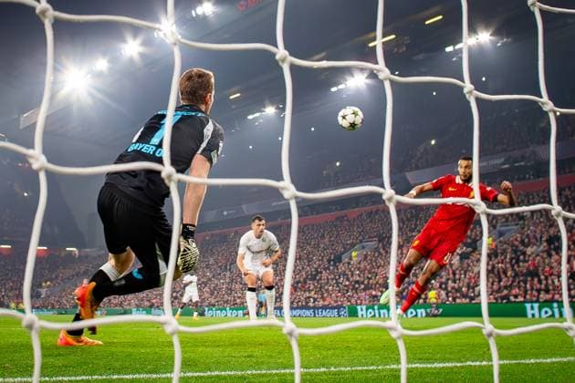 Liverpool v Bayer Leverkusen Champions League 05 11 2024. GOAL 2-0 Liverpool forward Cody Gakpo (18) scores during the Champions League match between Liverpool and Bayer Leverkusen at Anfield, Liverpool, England on 5 November 2024. Editorial use only , Copyright: xIanxStephenx PSI-20755-0029