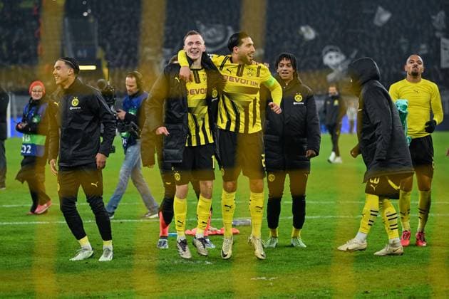 05 11 2024, Football, Champions League, Matchday 4, Season 2024 2025, Borussia Dortmund Sturm Graz, Maximilian Beier Borussia Dortmund , Emre Can Borussia Dortmund xRHR PHOTO TKx Copyright: RHR-FOTOx RHR-FOTO TK