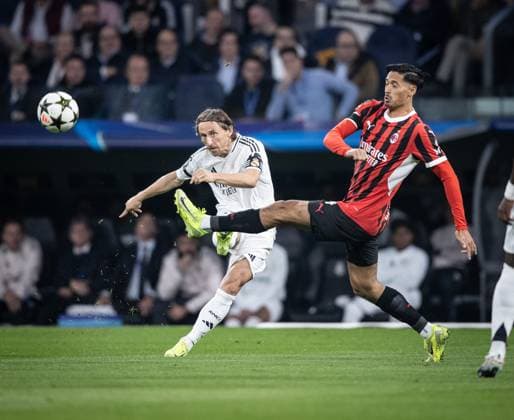 Real Madrid x Milan Modric (Real Madrid) in action during the game against Milan valid for Champions League at the Santiago Bernabeu stadium, in Madrid, today November 5, 2024. Copyright: xx _RR_5573