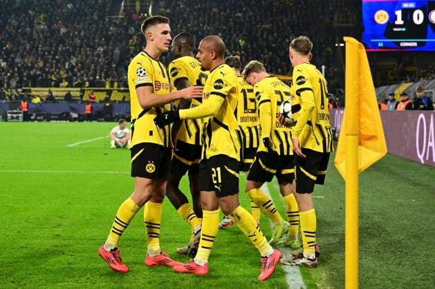 Goal celebration for 1 0 by Donyell Malen 21 Borussia Dortmund , Borussia Dortmund vs SK Sturm Graz, Soccer, Champions League, Matchday 1 4, 05 11 2024 Dortmund Nordrhein Westfalen Germany Copyright: xkolbert-press MarcxNiemeyerx