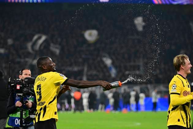 Serhou Guirassy 9 Borussia Dortmund , Borussia Dortmund vs SK Sturm Graz, Soccer, Champions League, Matchday 1 4, 05 11 2024 Dortmund Nordrhein Westfalen Germany Copyright: xkolbert-press MarcxNiemeyerx