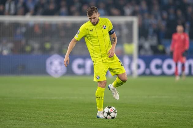 Stefan Ristovski during UEFA Champions league match, SK Slovan Bratislava - GNK Dinamo Zagreb , 05. november 2024, Tehelne pole Stadium, Bratislava, Slovakia Copyright: xMICHALxFAJT,ZOSPORTU.SKx DSC_4803
