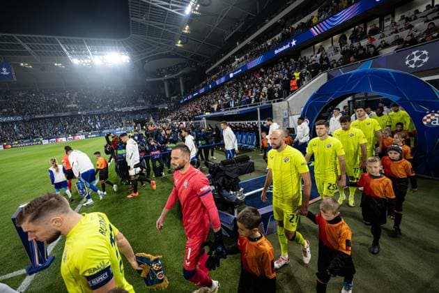 Both teams comes to the match during UEFA Champions league match, SK Slovan Bratislava - GNK Dinamo Zagreb , 05. november 2024, Tehelne pole Stadium, Bratislava, Slovakia Copyright: xMICHALxFAJT,ZOSPORTU.SKx FAJ_4219