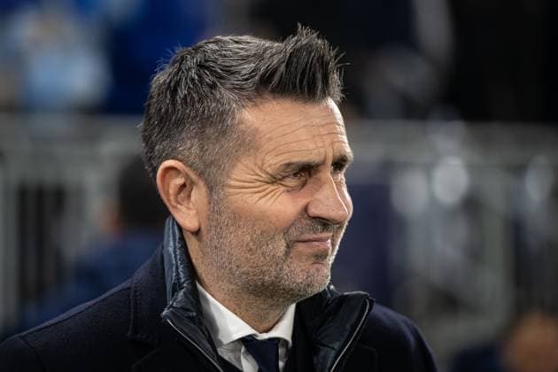Nenad Bjelica during UEFA Champions league match, SK Slovan Bratislava - GNK Dinamo Zagreb , 05. november 2024, Tehelne pole Stadium, Bratislava, Slovakia Copyright: xMICHALxFAJT,ZOSPORTU.SKx FAJ_4251