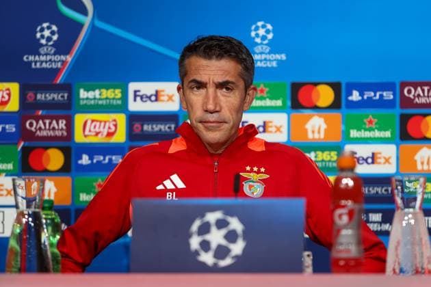 Bruno Lage Benfica Lisbon, SL Benfica, Headcoach , Ger, International Press Conference, Benfica Lisbon, SL Benfica, Football, UEFA Champions League, Matchday 4, Season 2024 2025, 05 11 2024, Ger, International Press Conference, Benfica Lisbon, SL Benfica, Football, UEFA Champions League, Matchday 4, Season 2024 2025, 05 11 2024 Muenchen Copyright: xEibner-Pressefoto JennixMaulx EP_JML