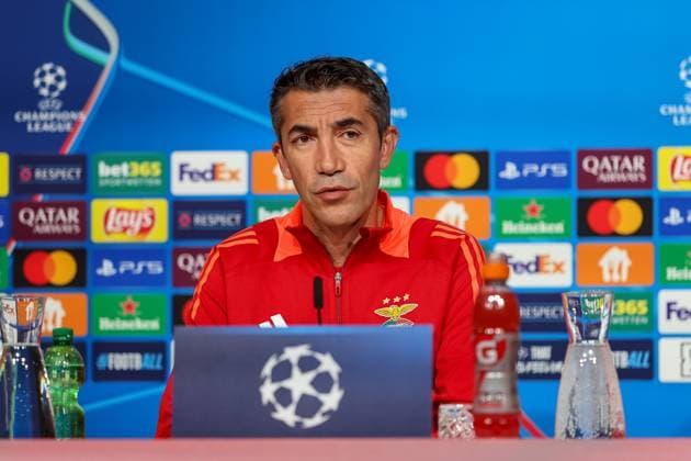 Bruno Lage Benfica Lisbon, SL Benfica, Headcoach , Ger, International Press Conference, Benfica Lisbon, SL Benfica, Football, UEFA Champions League, Matchday 4, Season 2024 2025, 05 11 2024, Ger, International Press Conference, Benfica Lisbon, SL Benfica, Football, UEFA Champions League, Matchday 4, Season 2024 2025, 05 11 2024 Muenchen Copyright: xEibner-Pressefoto JennixMaulx EP_JML