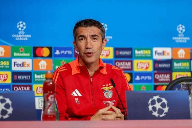 Bruno Lage Benfica Lisbon, SL Benfica, Headcoach , Ger, International Press Conference, Benfica Lisbon, SL Benfica, Football, UEFA Champions League, Matchday 4, Season 2024 2025, 05 11 2024, Ger, International Press Conference, Benfica Lisbon, SL Benfica, Football, UEFA Champions League, Matchday 4, Season 2024 2025, 05 11 2024 Muenchen Copyright: xEibner-Pressefoto JennixMaulx EP_JML