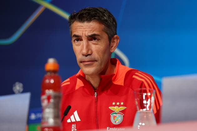 Bruno Lage Benfica Lisbon, SL Benfica, Headcoach , Ger, International Press Conference, Benfica Lisbon, SL Benfica, Football, UEFA Champions League, Matchday 4, Season 2024 2025, 05 11 2024, Ger, International Press Conference, Benfica Lisbon, SL Benfica, Football, UEFA Champions League, Matchday 4, Season 2024 2025, 05 11 2024 Muenchen Copyright: xEibner-Pressefoto JennixMaulx EP_JML