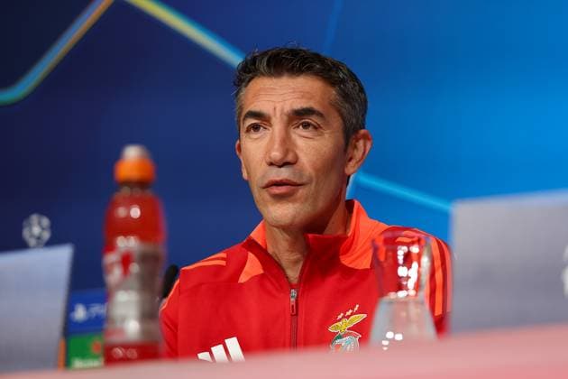 Bruno Lage Benfica Lisbon, SL Benfica, Headcoach , Ger, International Press Conference, Benfica Lisbon, SL Benfica, Football, UEFA Champions League, Matchday 4, Season 2024 2025, 05 11 2024, Ger, International Press Conference, Benfica Lisbon, SL Benfica, Football, UEFA Champions League, Matchday 4, Season 2024 2025, 05 11 2024 Muenchen Copyright: xEibner-Pressefoto JennixMaulx EP_JML