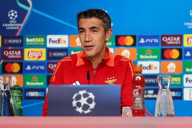 Bruno Lage Benfica Lisbon, SL Benfica, Headcoach , Ger, International Press Conference, Benfica Lisbon, SL Benfica, Football, UEFA Champions League, Matchday 4, Season 2024 2025, 05 11 2024, Ger, International Press Conference, Benfica Lisbon, SL Benfica, Football, UEFA Champions League, Matchday 4, Season 2024 2025, 05 11 2024 Muenchen Copyright: xEibner-Pressefoto JennixMaulx EP_JML