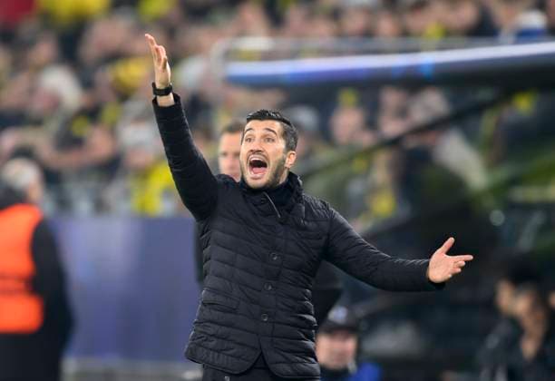 Coach Nuri SAHIN DO Gesture, Football Champions League, Matchday 4, Borussia Dortmund DO Sturm Graz 1 0, on 05 11 2024 in Dortmund Germany UEFA regulations prohibit any use of photographs as image sequences and or quasi video Â