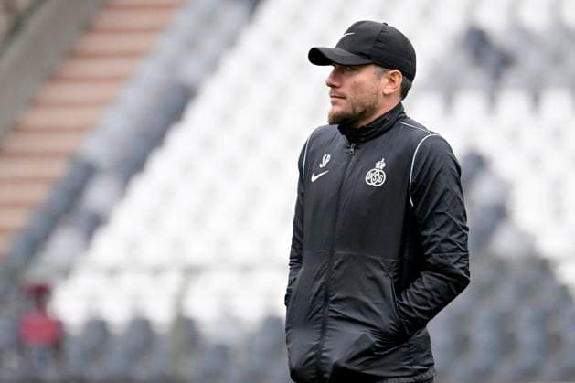 Media activities Royale Union Saint-Gilloise - UEFA Europa League BRUSSEL, BELGIUM - NOVEMBER 06 : Pocognoli Sebastien head coach of Royale Union Saint-Gilloise pictured during a training session prior the UEFA Europa League phase match between Royale Union Saint-Gilloise and AS Roma on November 6, 2024 in Brussel, Belgium, 06 11 2024 Brussel Belgium  Copyright: xPeterxDexVoechtx