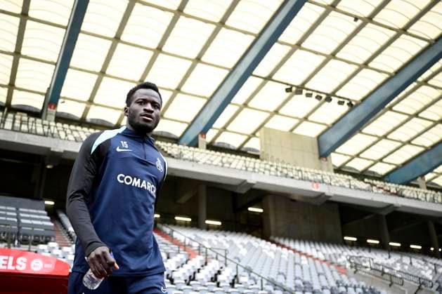 Media activities Royale Union Saint-Gilloise - UEFA Europa League BRUSSEL, BELGIUM - NOVEMBER 06 : Traore Mamadou defender of Royale Union Saint-Gilloise pictured during a training session prior the UEFA Europa League phase match between Royale Union Saint-Gilloise and AS Roma on November 6, 2024 in Brussel, Belgium, 06 11 2024 Brussel Belgium  Copyright: xPeterxDexVoechtx