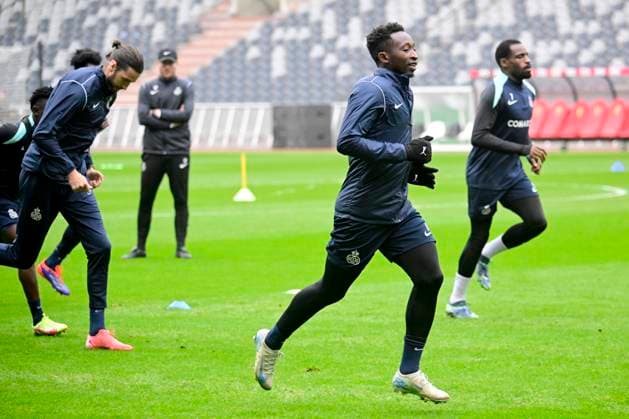 Media activities Royale Union Saint-Gilloise - UEFA Europa League BRUSSEL, BELGIUM - NOVEMBER 06 : Amani Lazare midfielder of Royale Union Saint-Gilloise pictured during a training session prior the UEFA Europa League phase match between Royale Union Saint-Gilloise and AS Roma on November 6, 2024 in Brussel, Belgium, 06 11 2024 Brussel Belgium  Copyright: xPeterxDexVoechtx