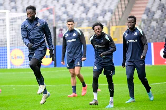 Media activities Royale Union Saint-Gilloise - UEFA Europa League BRUSSEL, BELGIUM - NOVEMBER 06 : Amani Lazare midfielder of Royale Union Saint-Gilloise pictured during a training session prior the UEFA Europa League phase match between Royale Union Saint-Gilloise and AS Roma on November 6, 2024 in Brussel, Belgium, 06 11 2024 Brussel Belgium  Copyright: xPeterxDexVoechtx