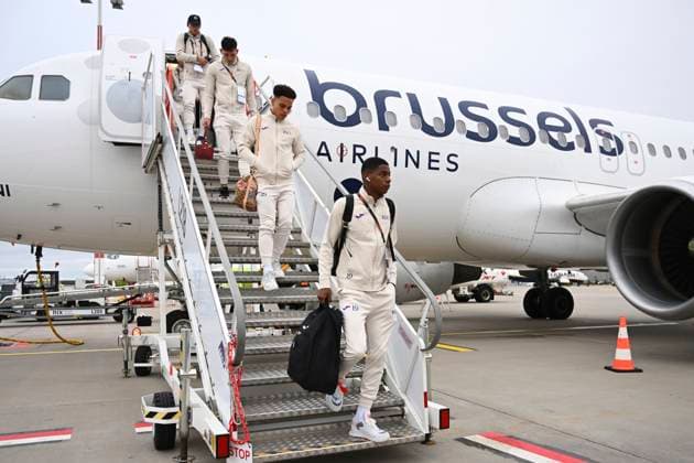 KF RFS v RSC Anderlecht - UEFA Europa League Media Activities 06 11 2024 RIGA DAUGAVA, LATVIA - NOVEMBER 06 : Angulo Nilson defender of RSC Anderlecht pictured during arrival at the Riga airport prior to the UEFA Europa League phase matchday 4 between KF RFS and RSC Anderlecht on November 6, 2024 in Riga Daugava, Latvia, 06 11 2024 Riga Daugava Latvia  Copyright: xVincentxKalutx