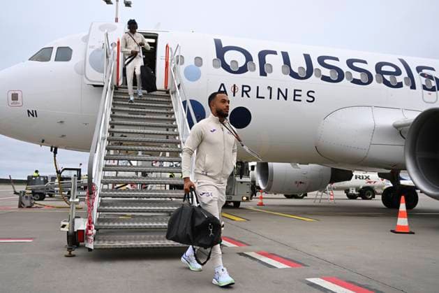 KF RFS v RSC Anderlecht - UEFA Europa League Media Activities 06 11 2024 RIGA DAUGAVA, LATVIA - NOVEMBER 06 : Sardella Killian defender of RSC Anderlecht pictured during arrival at the Riga airport prior to the UEFA Europa League phase matchday 4 between KF RFS and RSC Anderlecht on November 6, 2024 in Riga Daugava, Latvia, 06 11 2024 Riga Daugava Latvia  Copyright: xVincentxKalutx