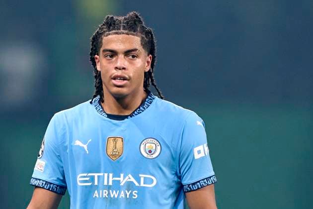 Sporting Clube de Portugal v Manchester City - UEFA Champions League 2024 25 League Phase MD4 Jahmai Simpson-Pusey of Manchester City looks on during the UEFA Champions League match between Sporting CP and Manchester City at Jose Alvalade Stadium in Lisbon, Portugal, on November 5, 2024. Lisbon, Portugal Lisbon Portugal  Copyright: xJosexManuelxAlvarezxReyx originalFilename:alvarezrey-notitle241105_npOX1.jpg
