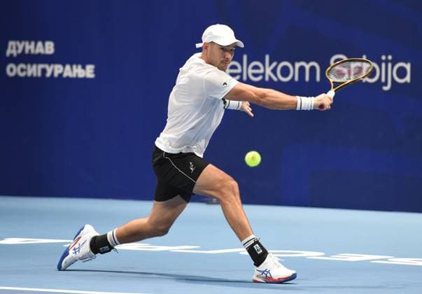 DUSAN LAJOVIC vs FABIAN MAROZSAN DUSAN LAJOVIC, tennis player of Serbia, at Belgrade Open ATP, Tennis Herren match, ageinst FABIAN MAROZSAN of Hungary, at Belgrade arena. Belgrade, 06.11.2024. foto: Nebojsa Parausic MN Press TENNIS, BELGRADE OPEN, ATP Belgrade Belgrade Arena Serbia Copyright: xNebojsaxParausicx xMNxPressx
