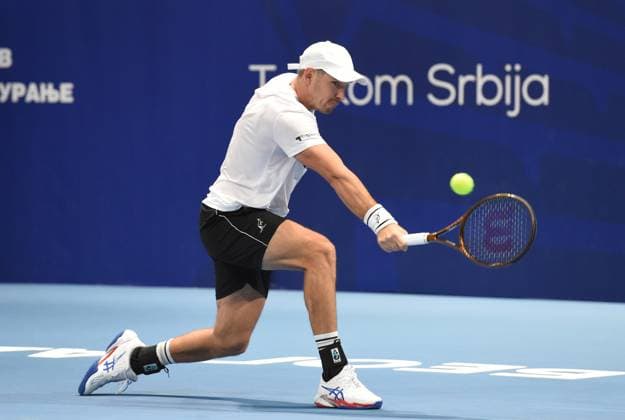 DUSAN LAJOVIC vs FABIAN MAROZSAN DUSAN LAJOVIC, tennis player of Serbia, at Belgrade Open ATP, Tennis Herren match, ageinst FABIAN MAROZSAN of Hungary, at Belgrade arena. Belgrade, 06.11.2024. foto: Nebojsa Parausic MN Press TENNIS, BELGRADE OPEN, ATP Belgrade Belgrade Arena Serbia Copyright: xNebojsaxParausicx xMNxPressx