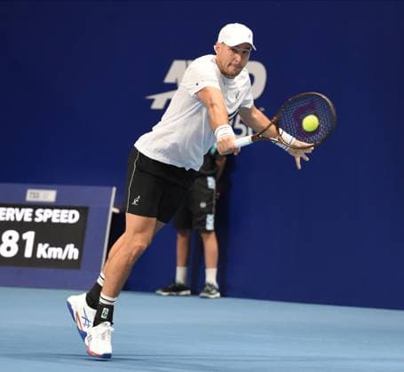 DUSAN LAJOVIC vs FABIAN MAROZSAN DUSAN LAJOVIC, tennis player of Serbia, at Belgrade Open ATP, Tennis Herren match, ageinst FABIAN MAROZSAN of Hungary, at Belgrade arena. Belgrade, 06.11.2024. foto: Nebojsa Parausic MN Press TENNIS, BELGRADE OPEN, ATP Belgrade Belgrade Arena Serbia Copyright: xNebojsaxParausicx xMNxPressx